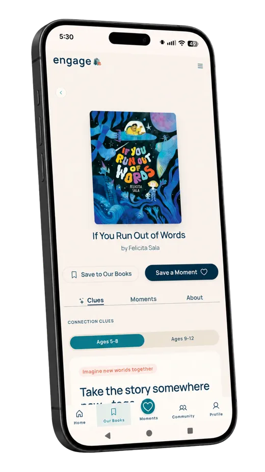 The ENGAGE app displayed on a phone