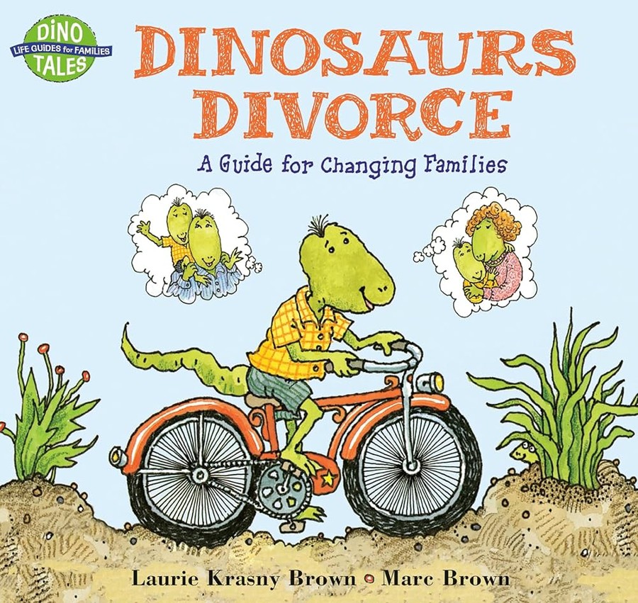 Cover of Dinosaurs Divorce by Laurie Krasny Brown and Marc Brown.